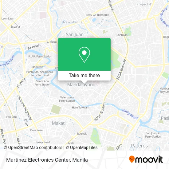 Martinez Electronics Center map