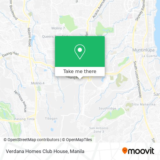 Verdana Homes Club House map