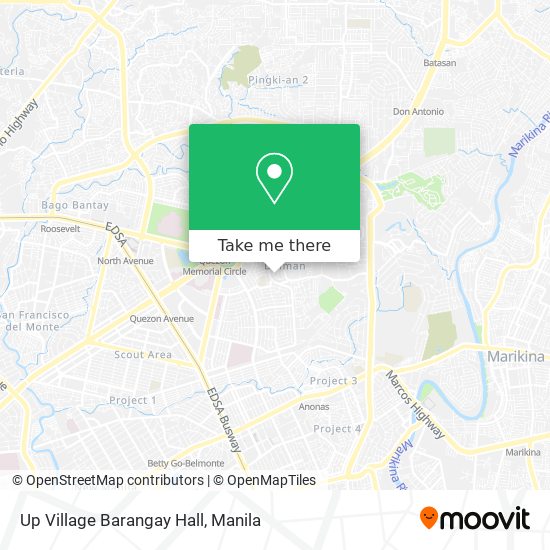 Up Village Barangay Hall map