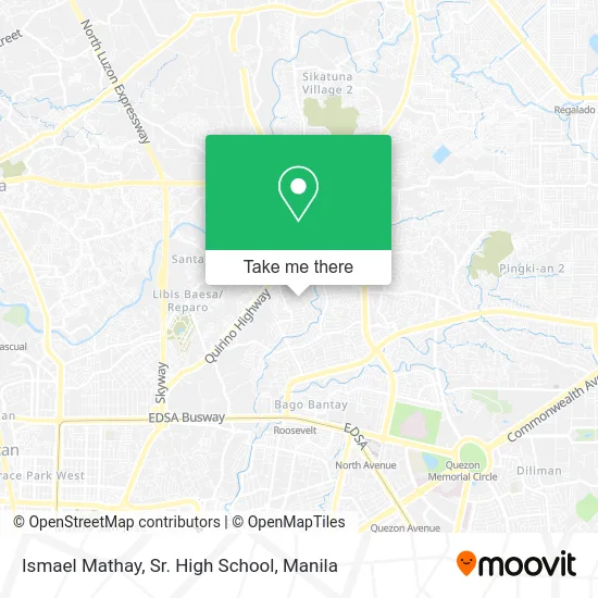 Ismael Mathay, Sr. High School map
