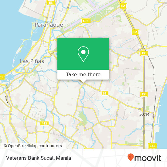 Veterans Bank Sucat map