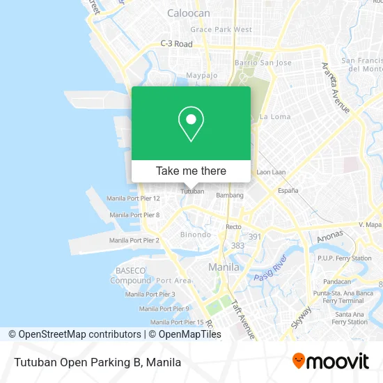 Tutuban Open Parking B map