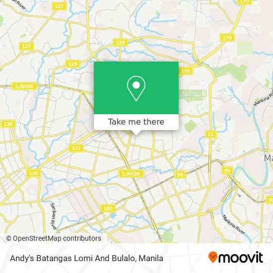 Andy's Batangas Lomi And Bulalo map