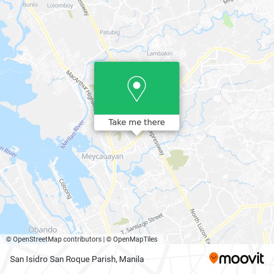 San Isidro San Roque Parish map