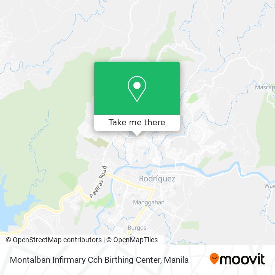 Montalban Infirmary Cch Birthing Center map
