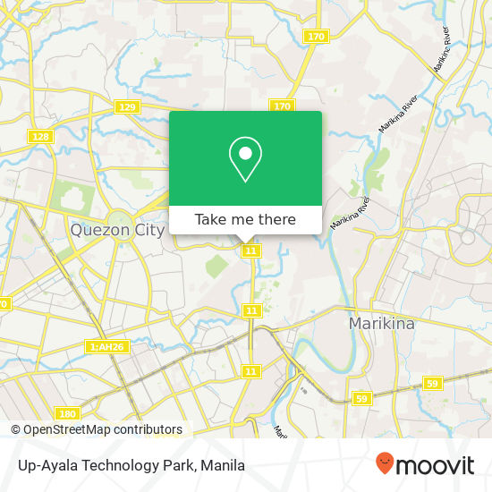 Up-Ayala Technology Park map