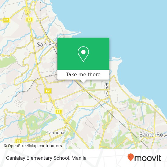 Canlalay Elementary School map