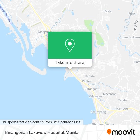 Binangonan Lakeview Hospital map