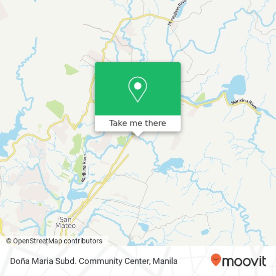 Doña Maria Subd. Community Center map
