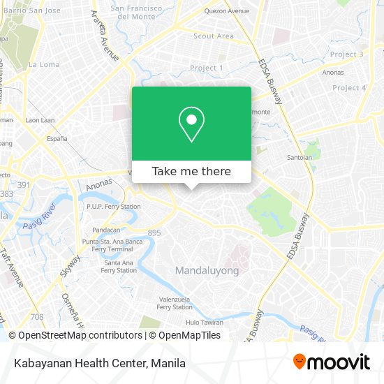 Kabayanan Health Center map