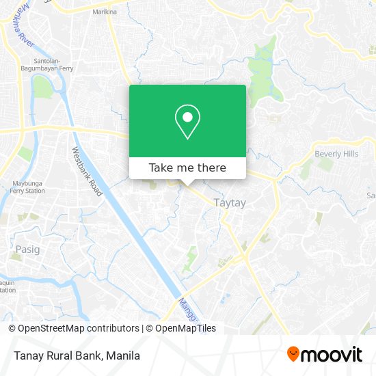 Tanay Rural Bank map