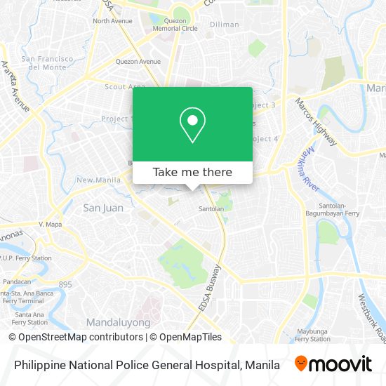 Philippine National Police General Hospital map