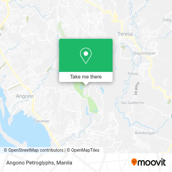 Angono Petroglyphs map