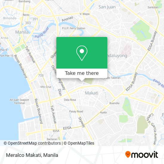 Meralco Makati map