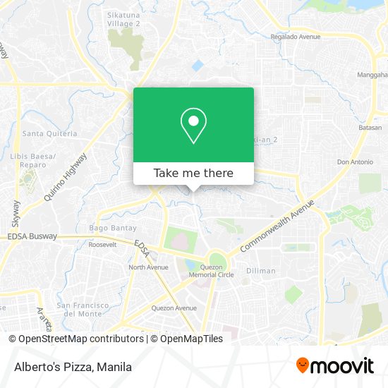 Alberto's Pizza map