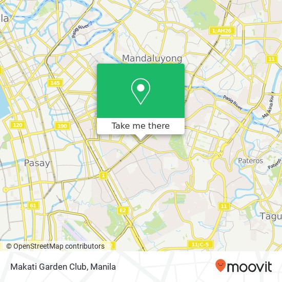 Makati Garden Club map