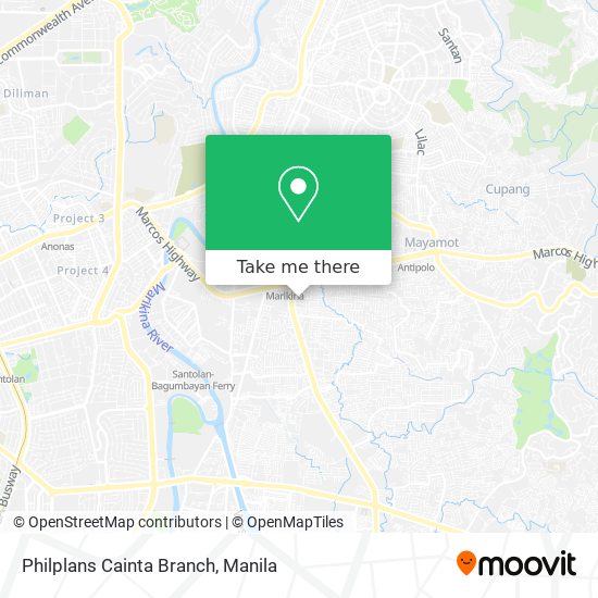 Philplans Cainta Branch map