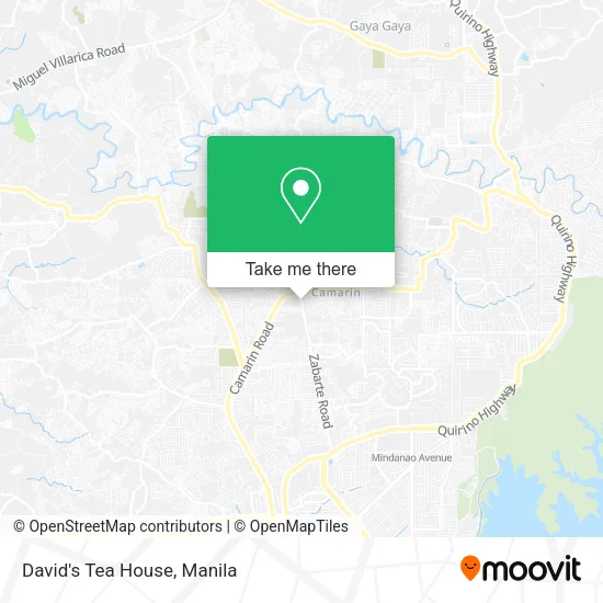 David's Tea House map