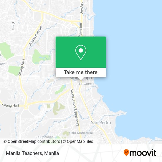 Manila Teachers map