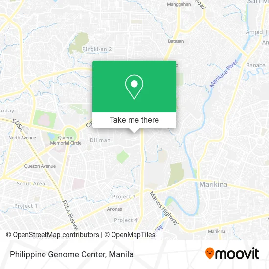 Philippine Genome Center map