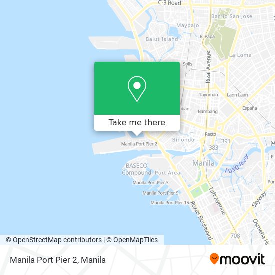 Manila Port Pier 2 map