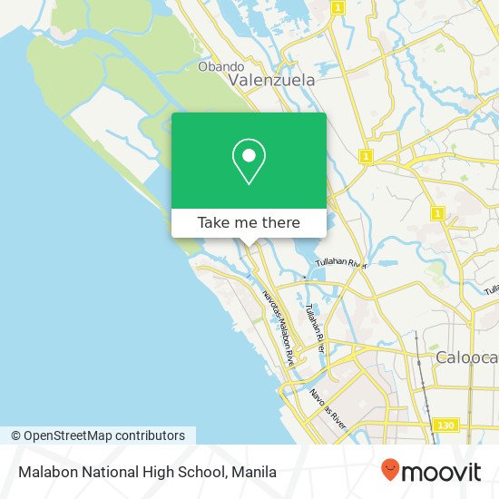 Malabon National High School map