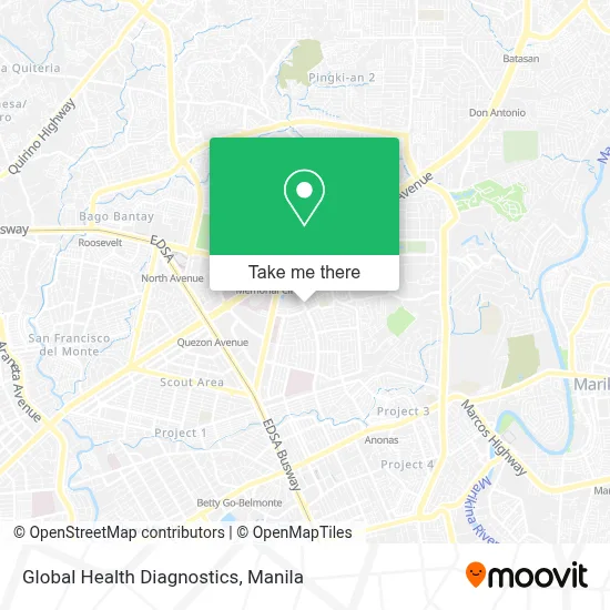 Global Health Diagnostics map