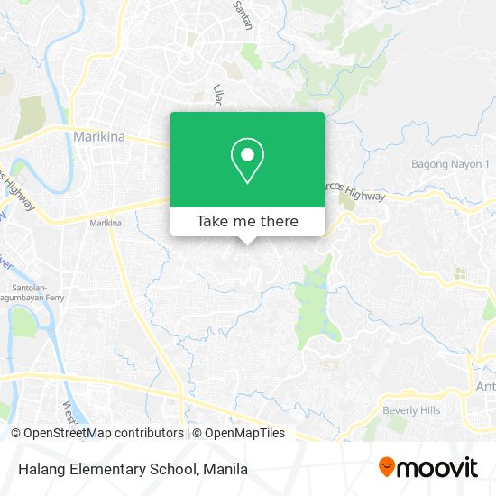 Halang Elementary School map
