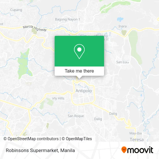 Robinsons Supermarket map