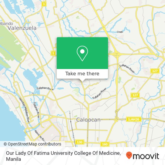 Our Lady Of Fatima University College Of Medicine map