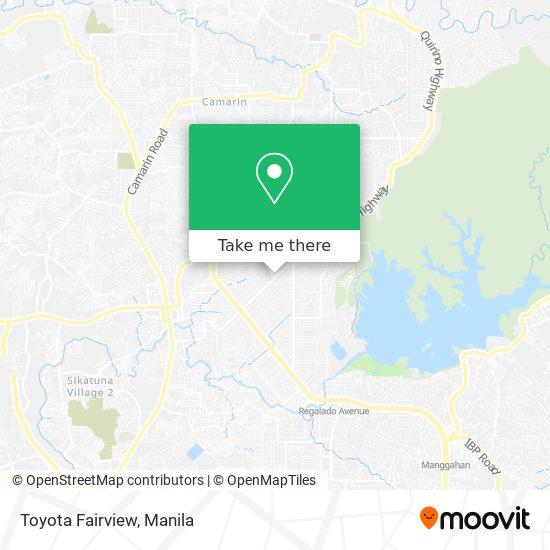 Toyota Fairview map