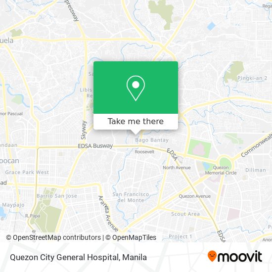 Quezon City General Hospital map