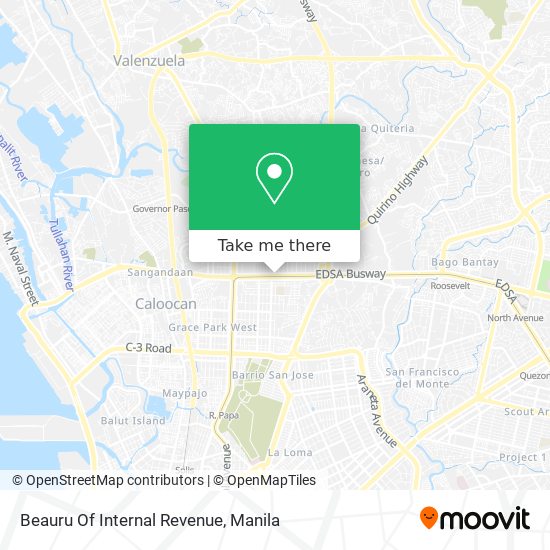 Beauru Of Internal Revenue map