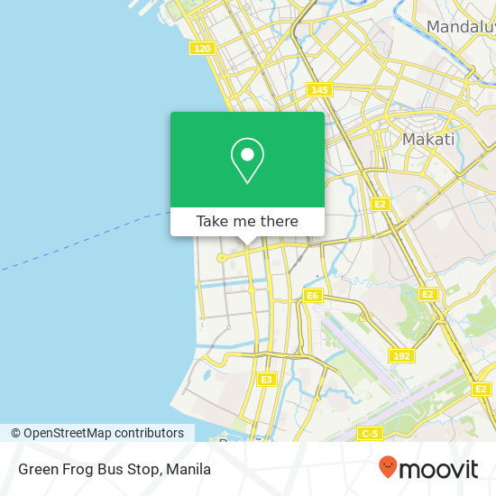 Green Frog Bus Stop map