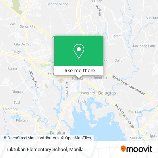 Tuktukan Elementary School map