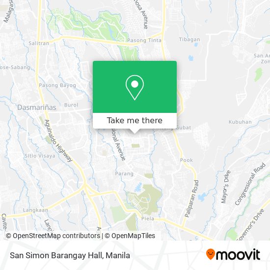 San Simon Barangay Hall map