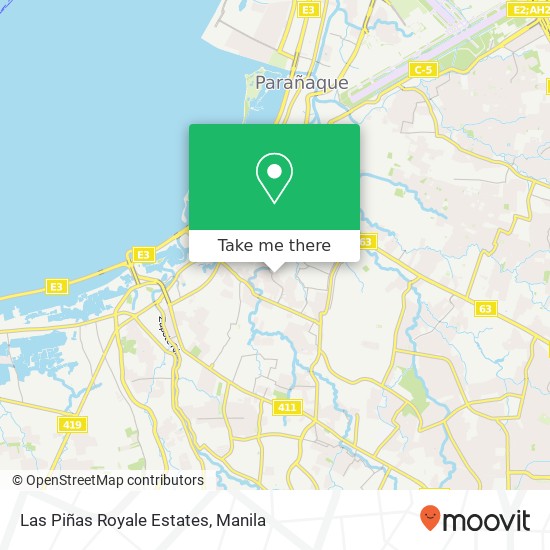 Las Piñas Royale Estates map