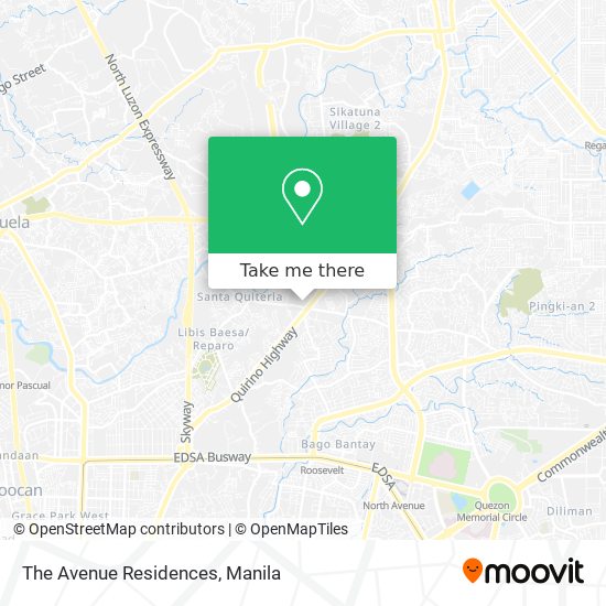 The Avenue Residences map