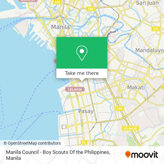 Manila Council - Boy Scouts Of the Philippines map
