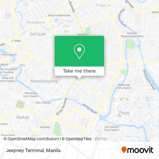 Jeepney Terminal map