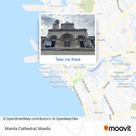 Manila Cathedral map