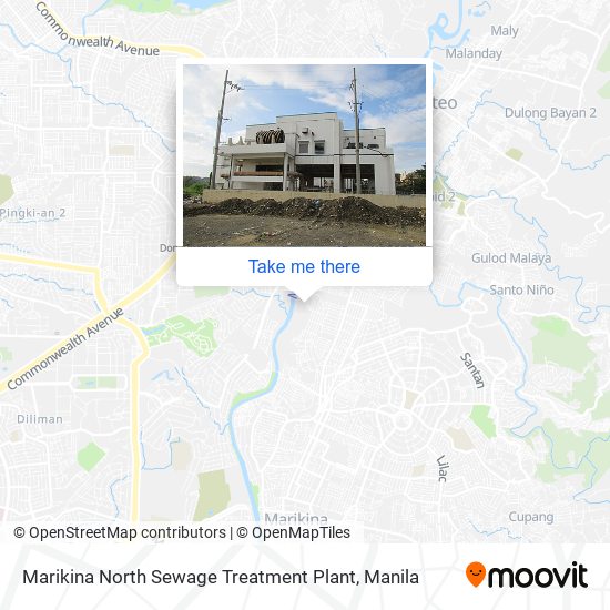 Marikina North Sewage Treatment Plant map