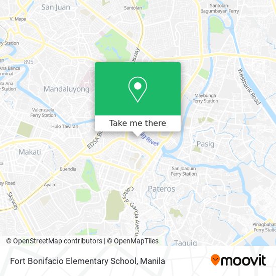 Fort Bonifacio Elementary School map