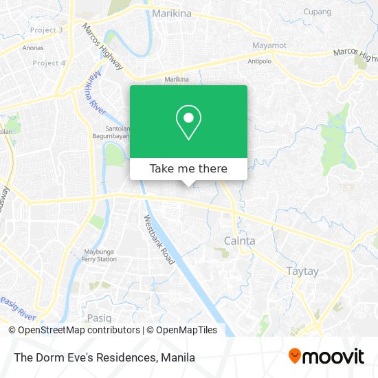 The Dorm Eve's Residences map