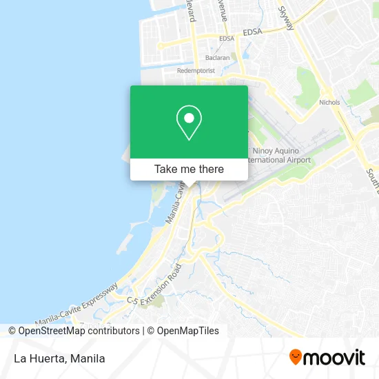 La Huerta map