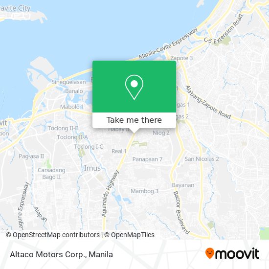Altaco Motors Corp. map