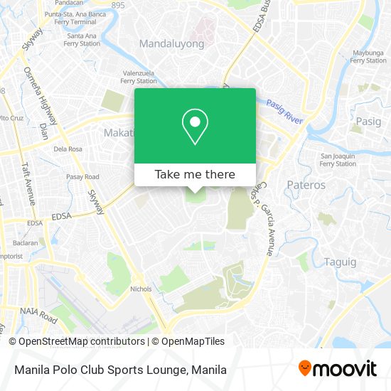 Manila Polo Club Sports Lounge map