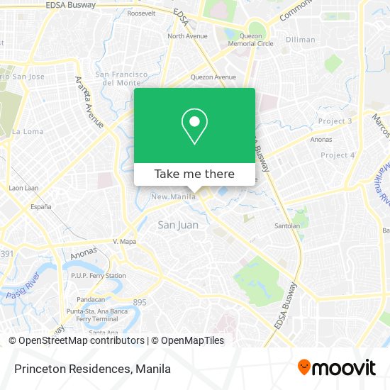 Princeton Residences map