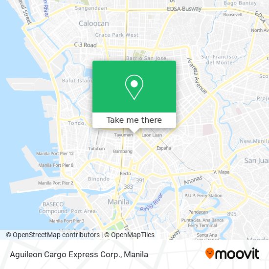 Aguileon Cargo Express Corp. map