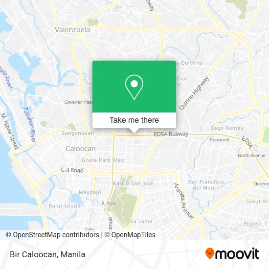 Bir Caloocan map